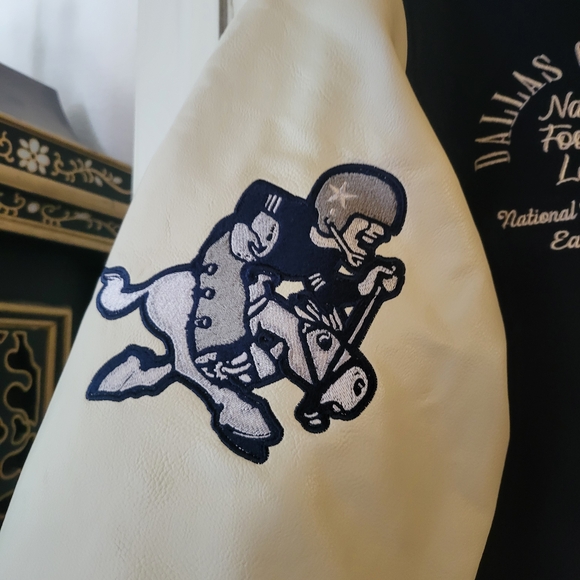 Kids NFL Varsity Jacket - Blue and White - Picture 15 of 15